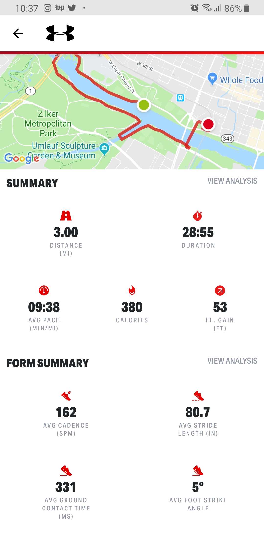 Under armour map my 2024 fitness