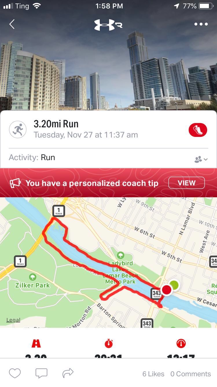 Under armour store running app