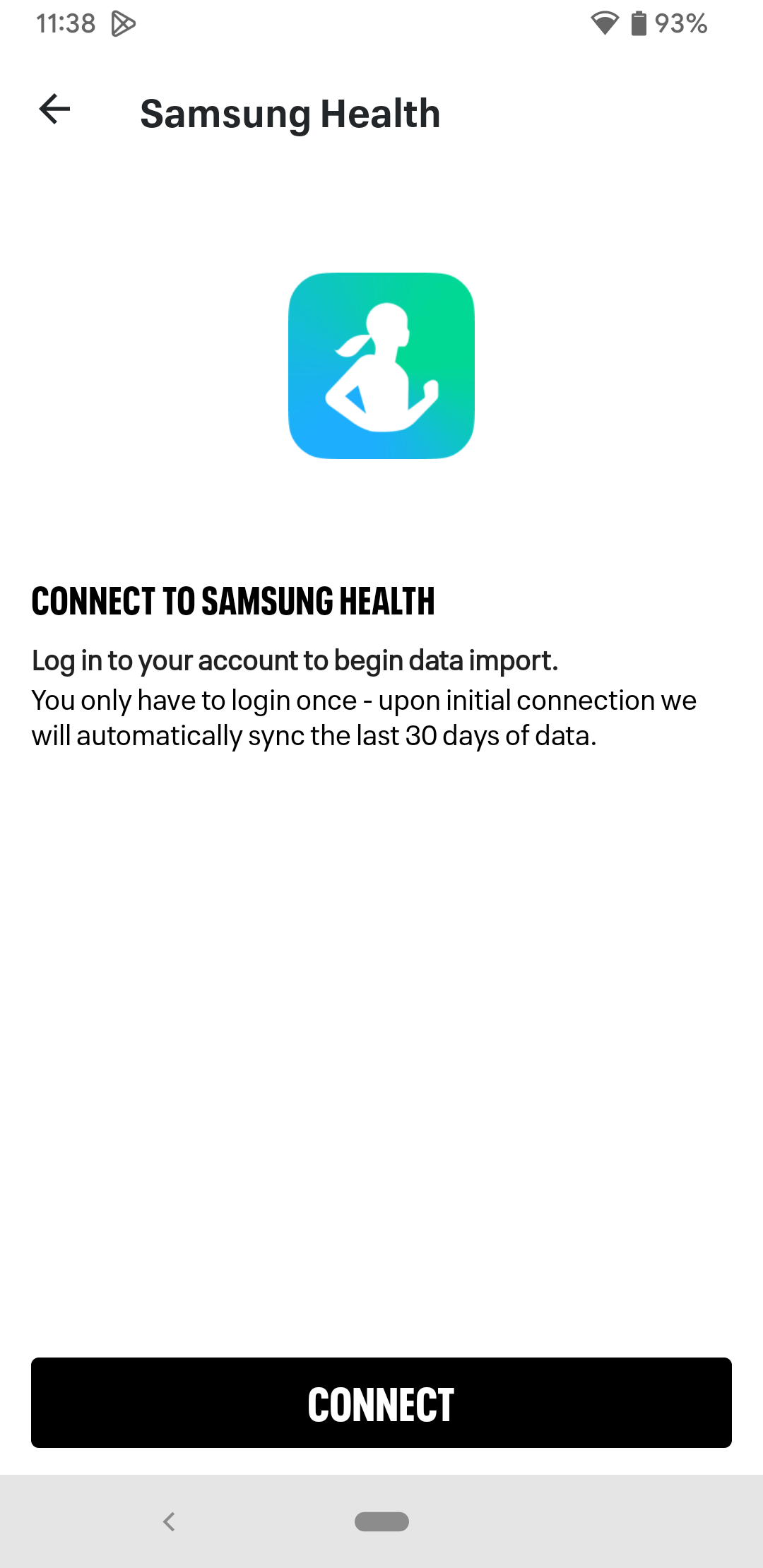 S Health Integration MapMyFitness