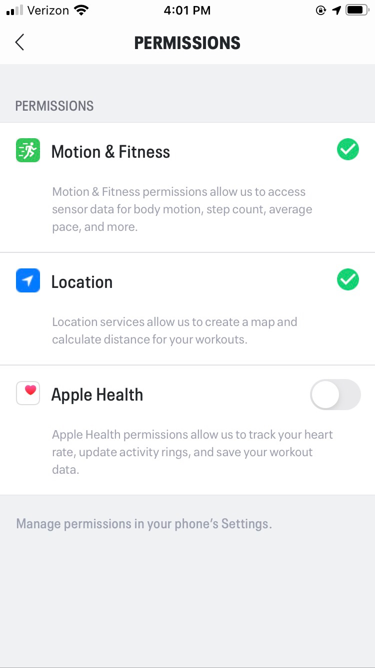 iOS Sensor – Under Armour